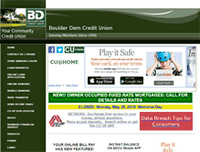 Tablet Screenshot of boulderdamcu.org